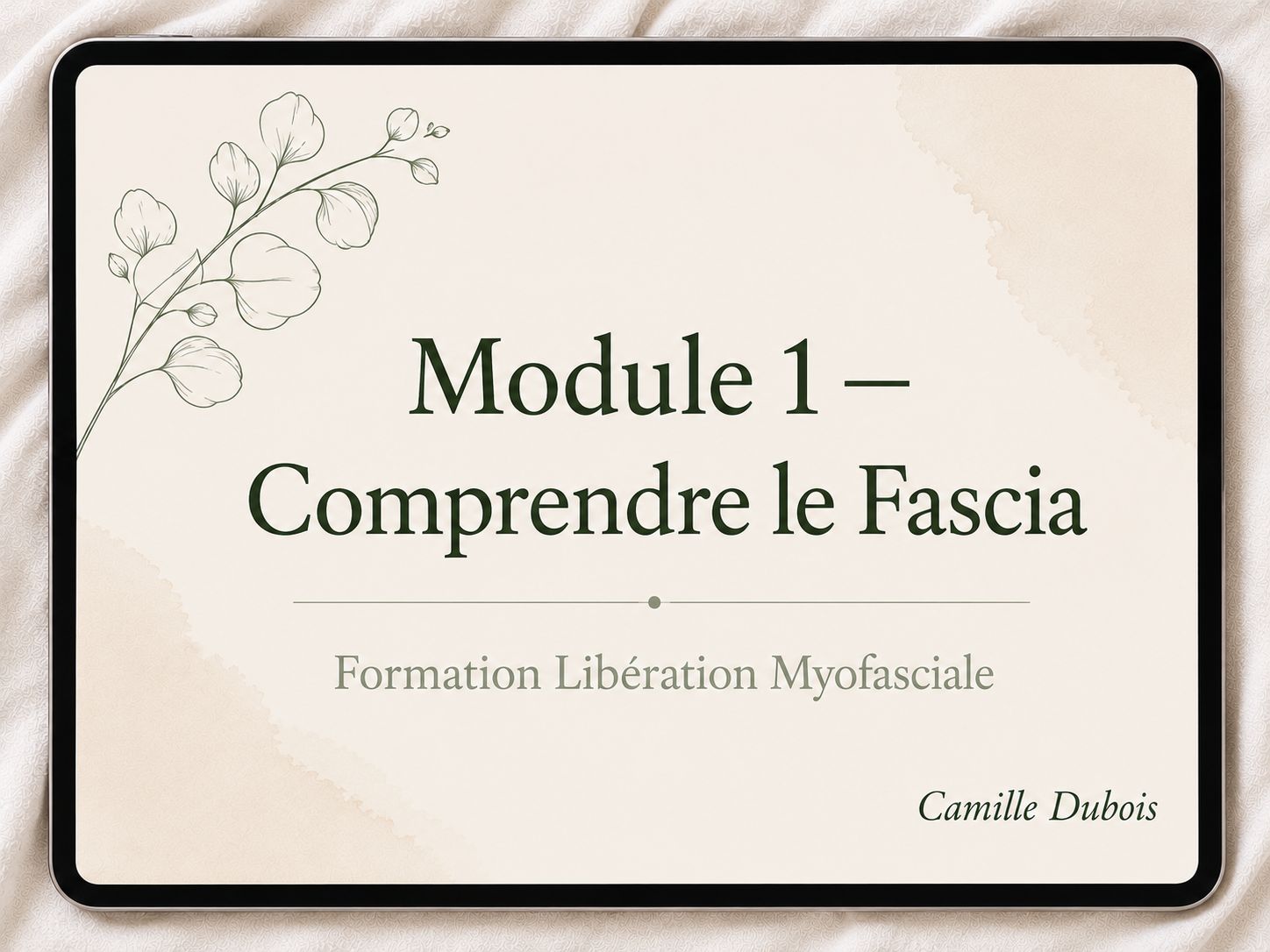 Module 1 - Comprendre le fascia